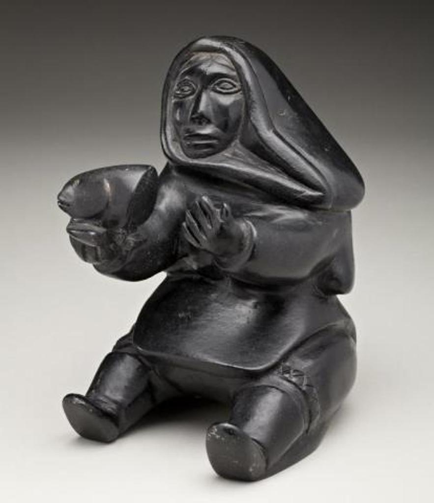 Abraham POV (1927-1994) - Woman Cutting Up a Fish