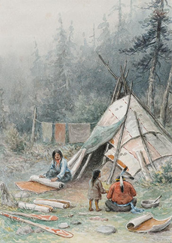 Frederick Arthur Verner (1836-1928) - Making a Teepee