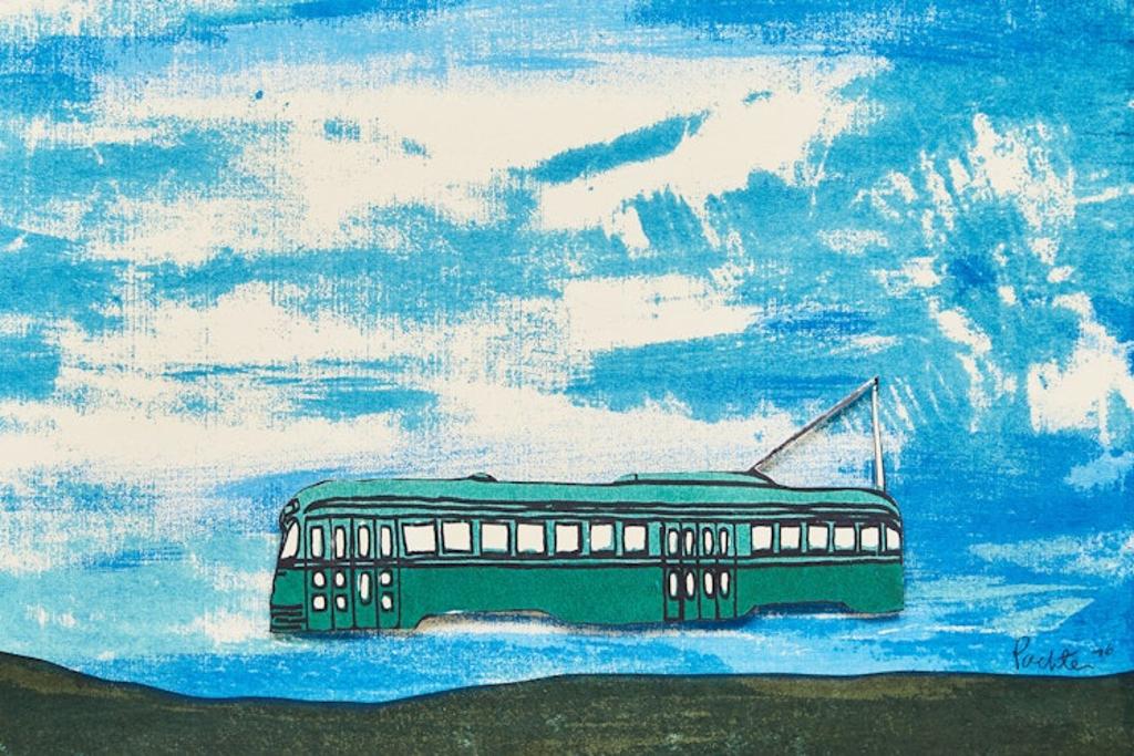 Charles Pachter (1942) - Flying Streetcar