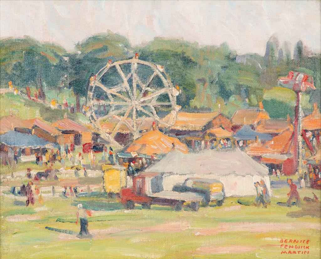 Bernice Fenwick Martin (1902-1999) - Circus at Christie Pits Park, July 1st