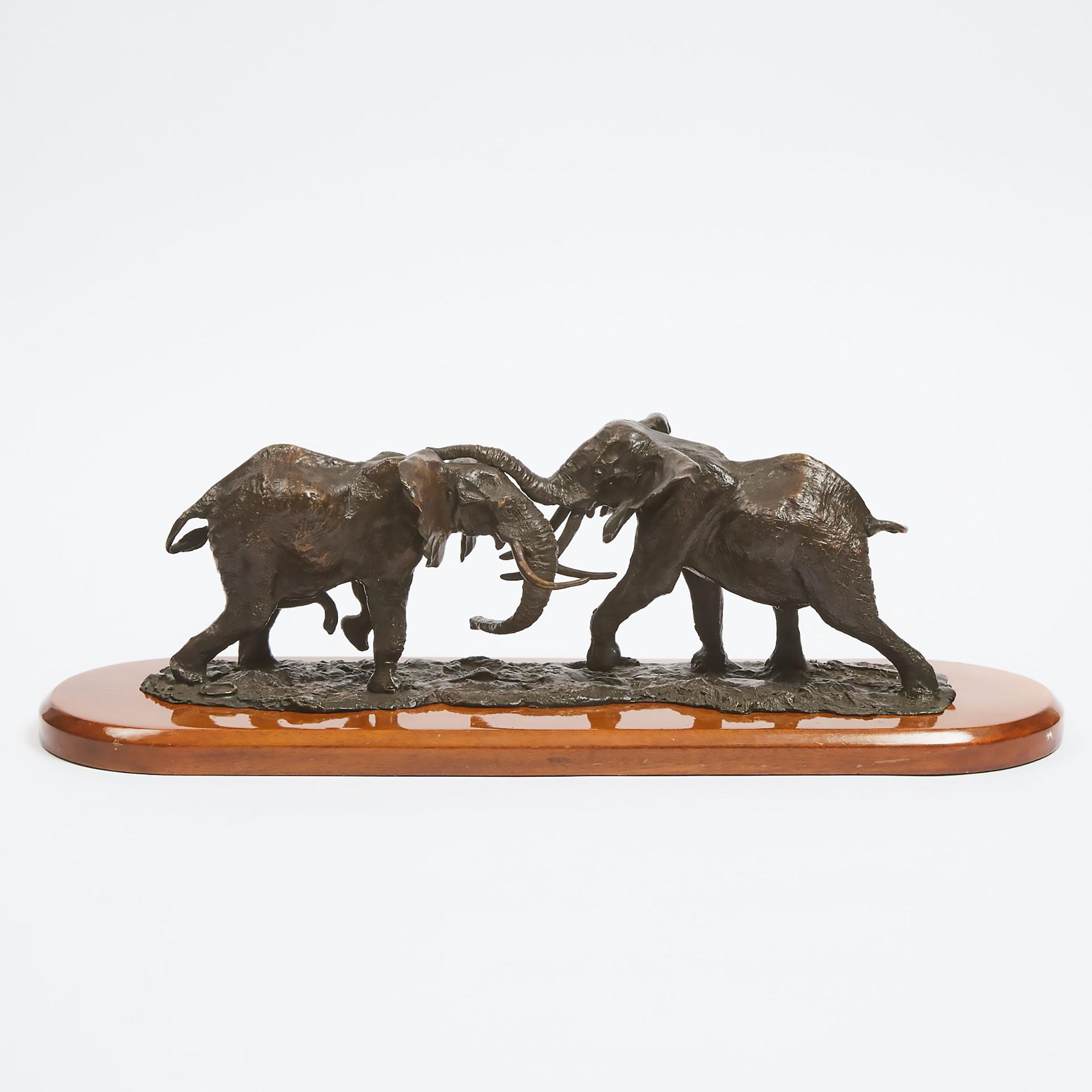 Terry Owen Matthews - Elephants At Play