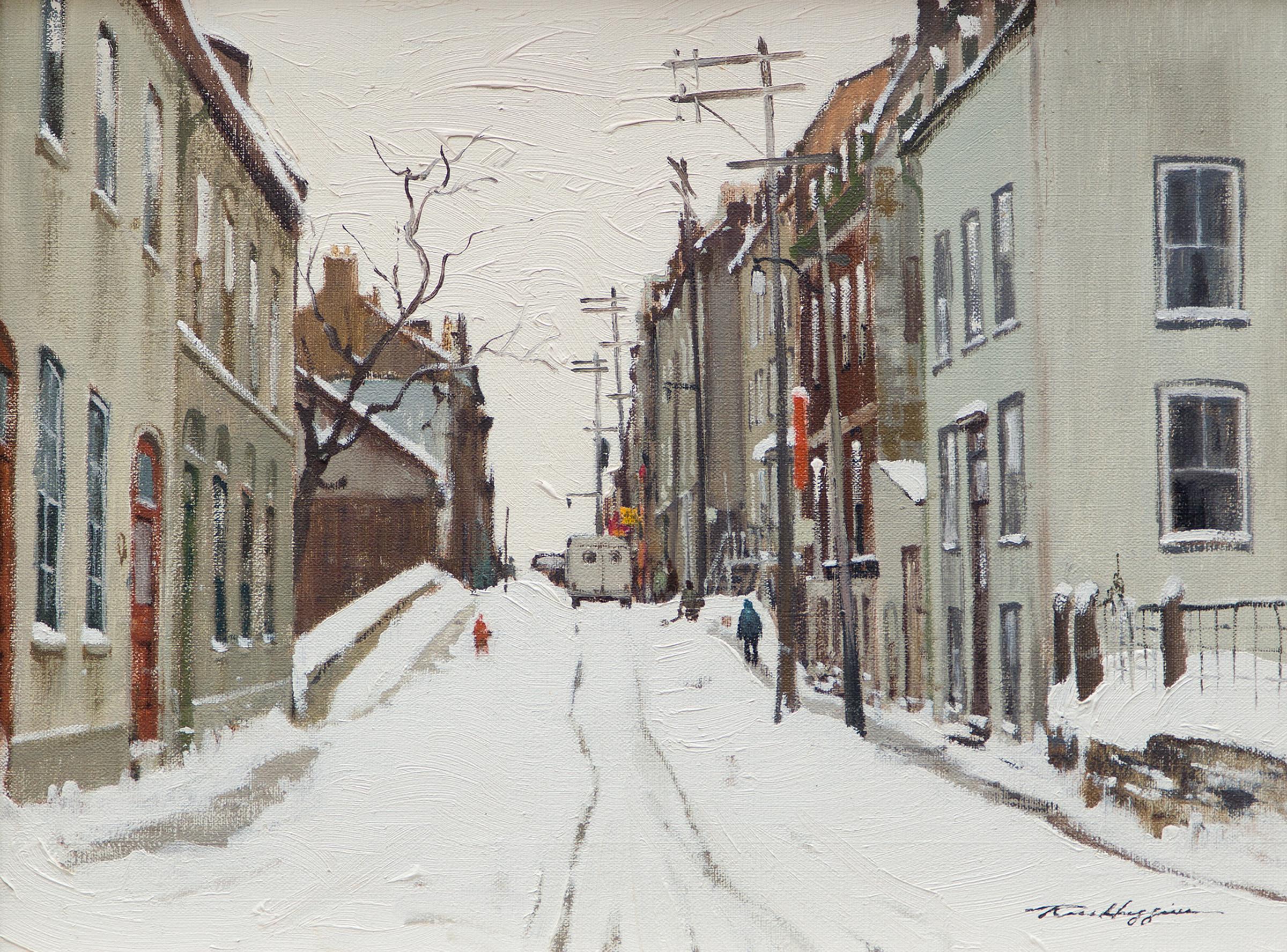 Ross Huggins (1916-1999) - Rue Ste-Genevieve, Quebec City, 1973