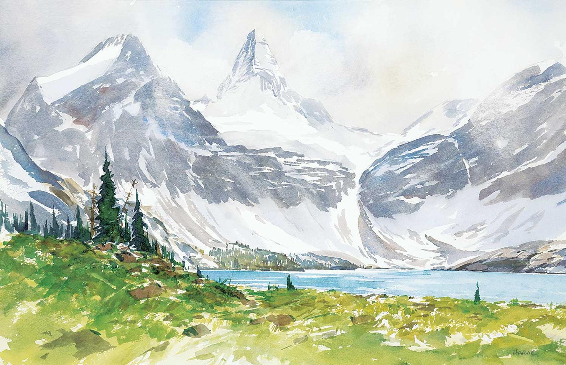 John William Harvie (1928-2018) - Untitled - Glacial Mountain View