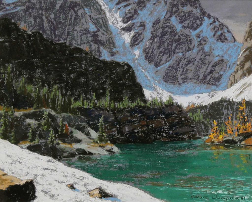 Horace Champagne (1937) - A Little Emerald Jewel, Lake Victoria On Oesa Trail (Lake Ohara, Yoho Nat. Pk., B.C.); 1993