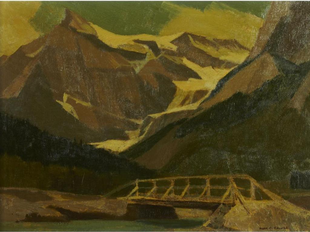 Alan Caswell Collier (1911-1990) - President Range, Yoho National Park, B.C., At Emerald Lake