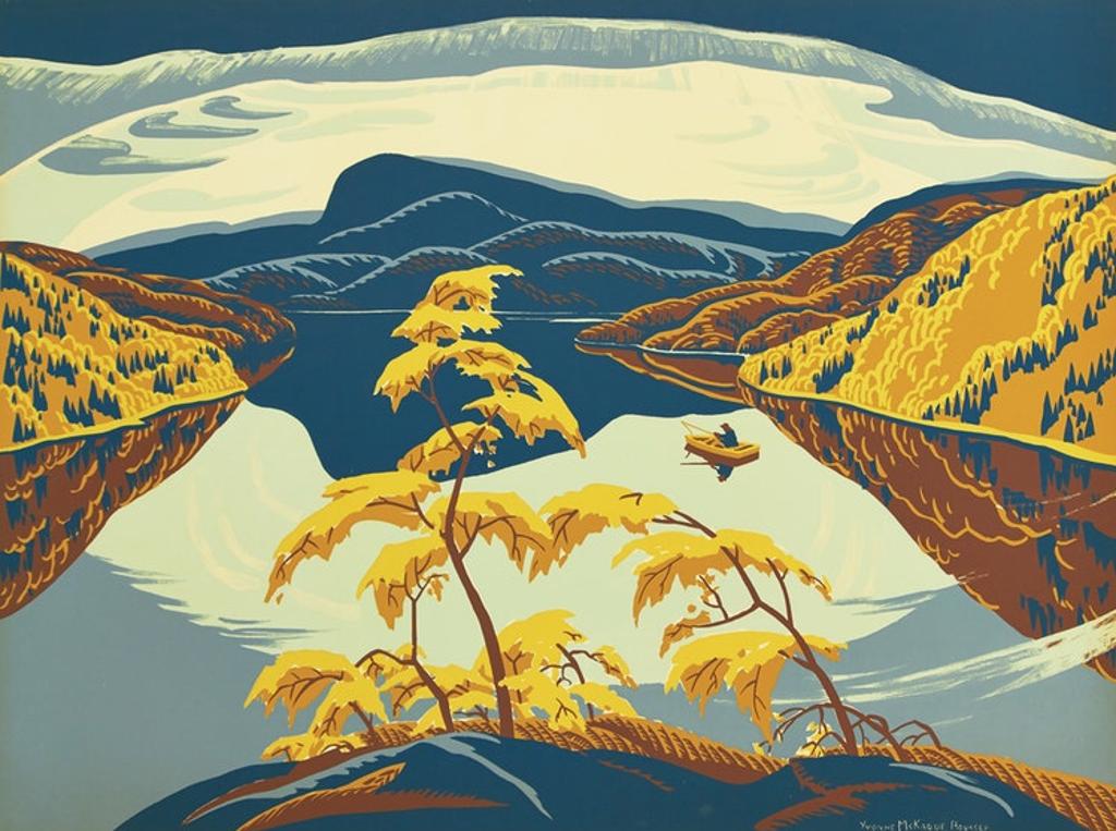Yvonne Mckague Housser (1897-1996) - Evening, Nipigon River
