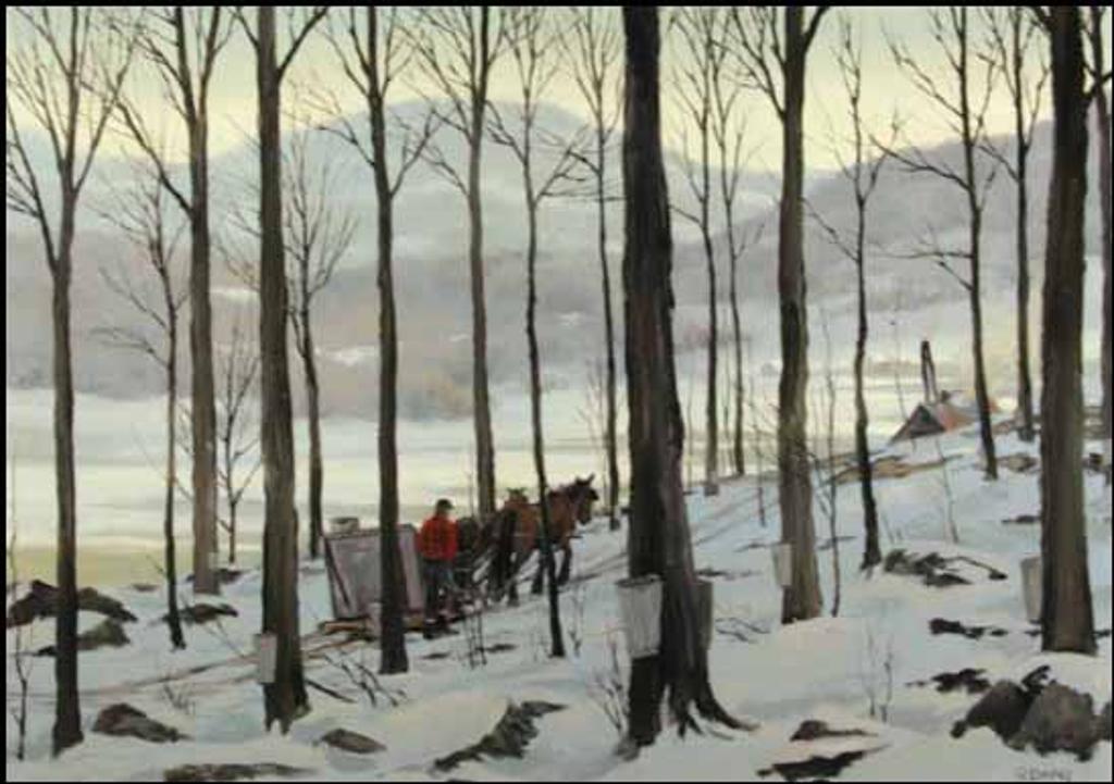 Ronald (Ron) Davies (1932-1982) - Trekking Through the Woods (00252/2013-T488)