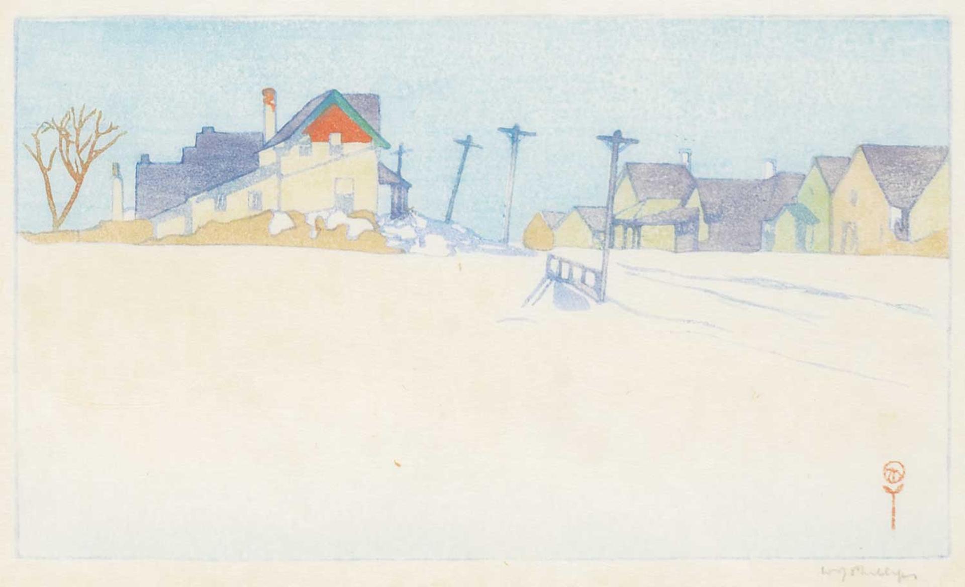 Walter Joseph (W.J.) Phillips (1884-1963) - A Suburban Street