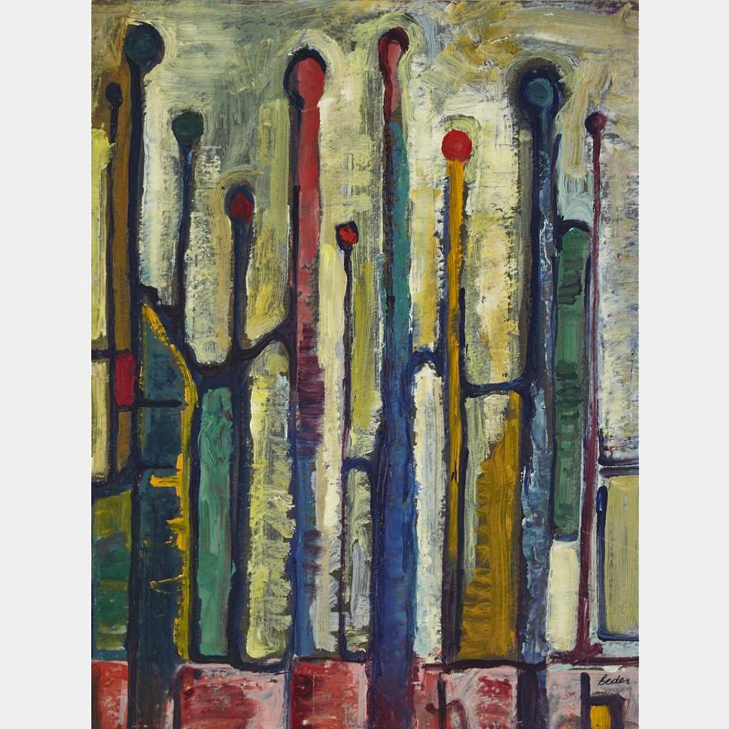 Jack Beder (1910-1987) - Vertical Structures, 1965