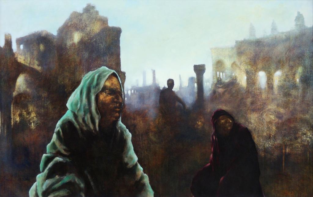Michael Burns (1954) - Cloaked Figures (I-18-3-93)
