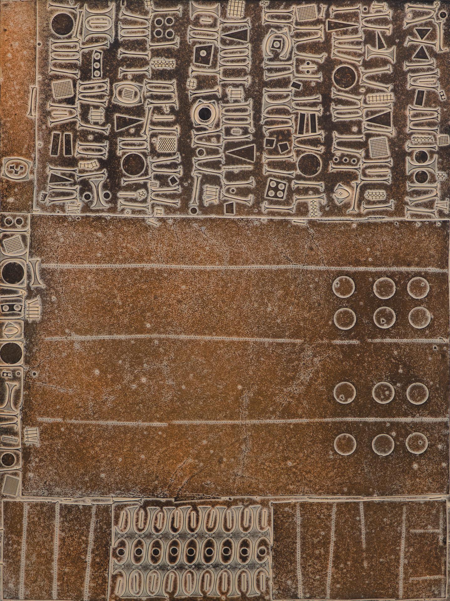 Jacques Godefroy de Tonnancour (1917-2005) - Écritures nº 4, 1980
