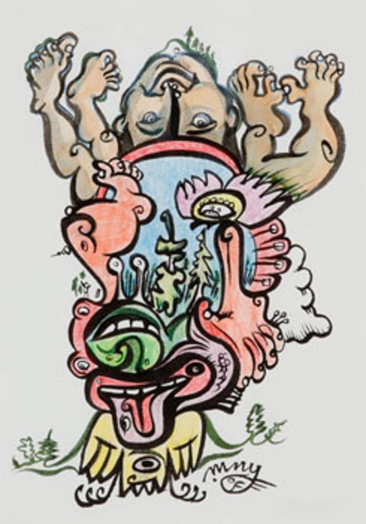 Michael Nicoll Yahgulanaas (1954) - Untitled