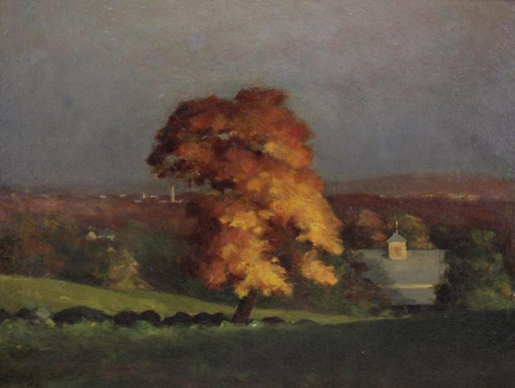 C.H. Burnard - Village in Autumn