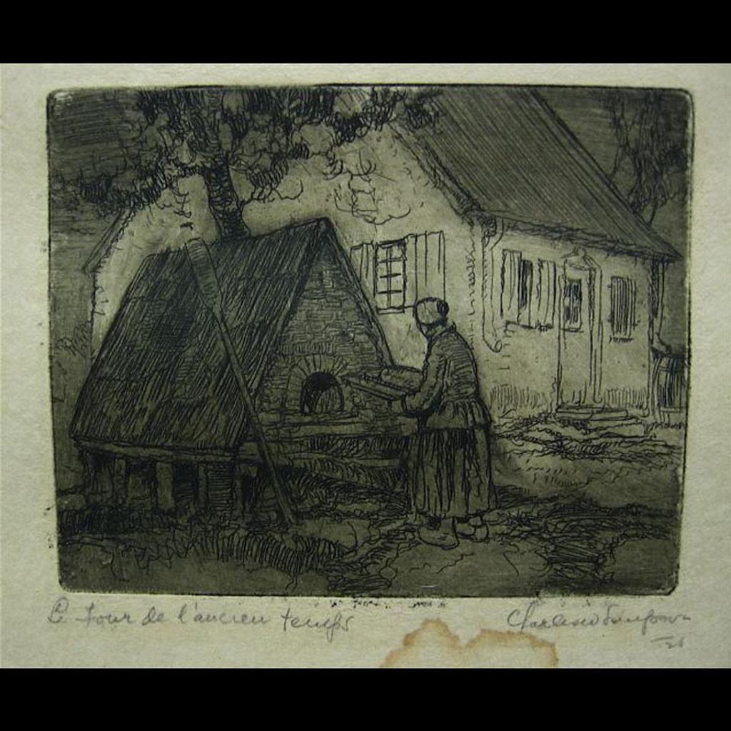 Charles Walter Simpson (1878-1942) - Dutch Woman By Outdoor Oven; Sherbrooke St. Montreal; Forest Interior
