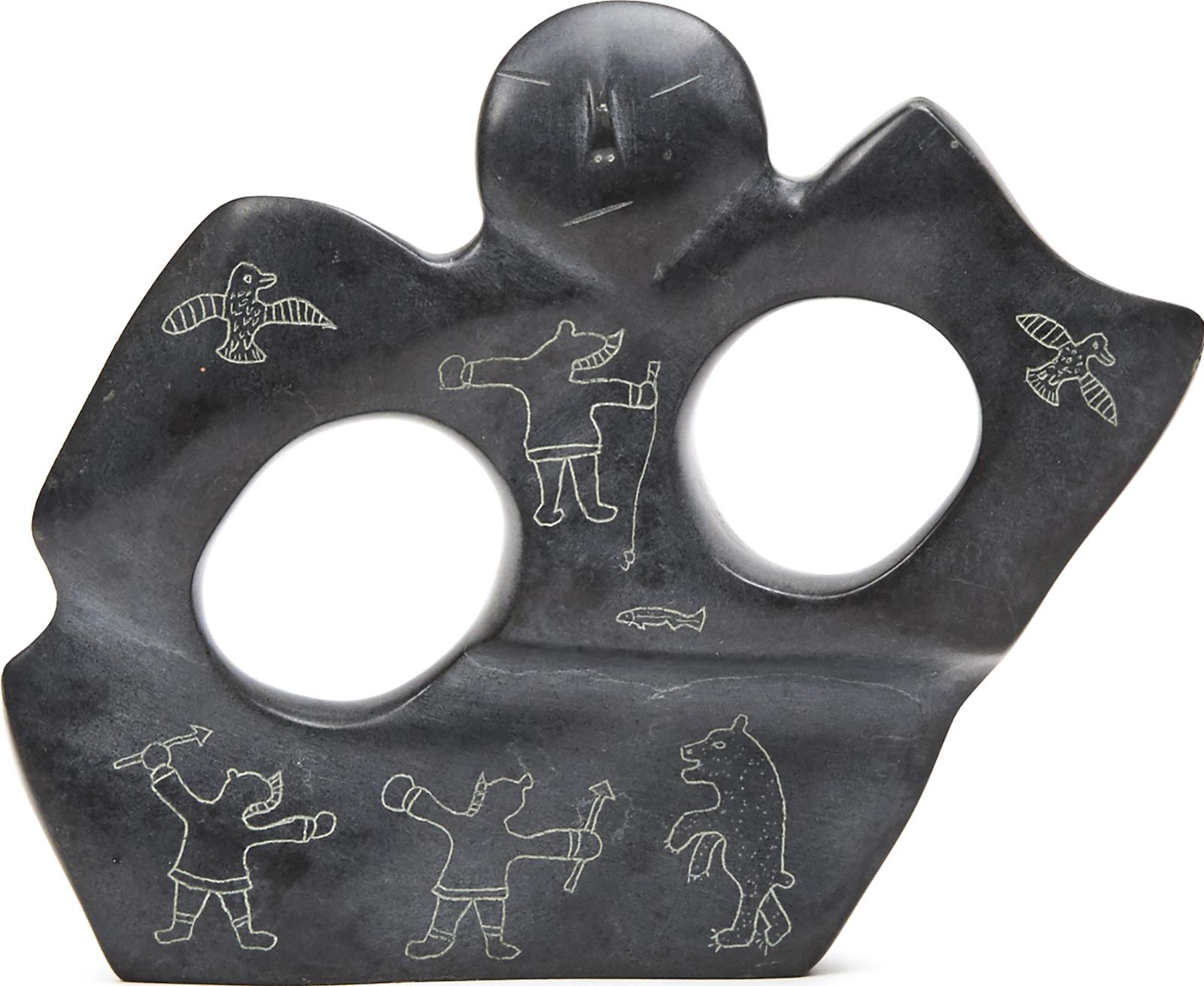 George Arlook Arluk (1949) - Spirit Figure With Incised Detail