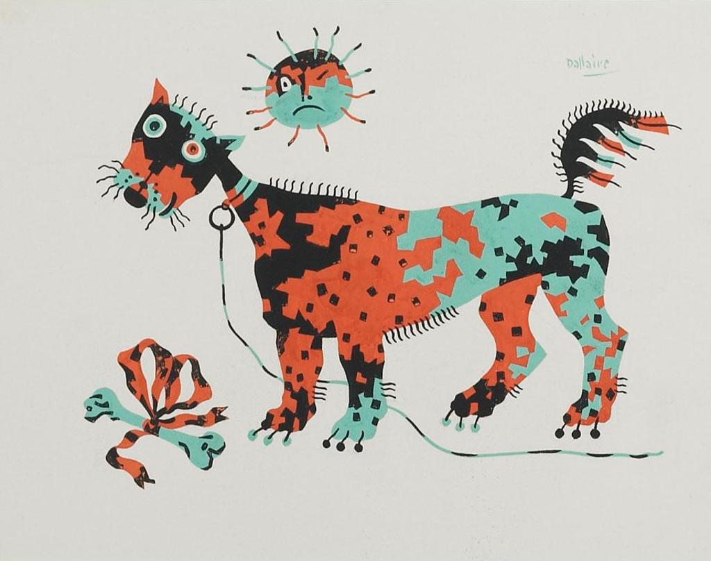 Jean-Philippe Dallaire (1916-1965) - Cat And The Moon