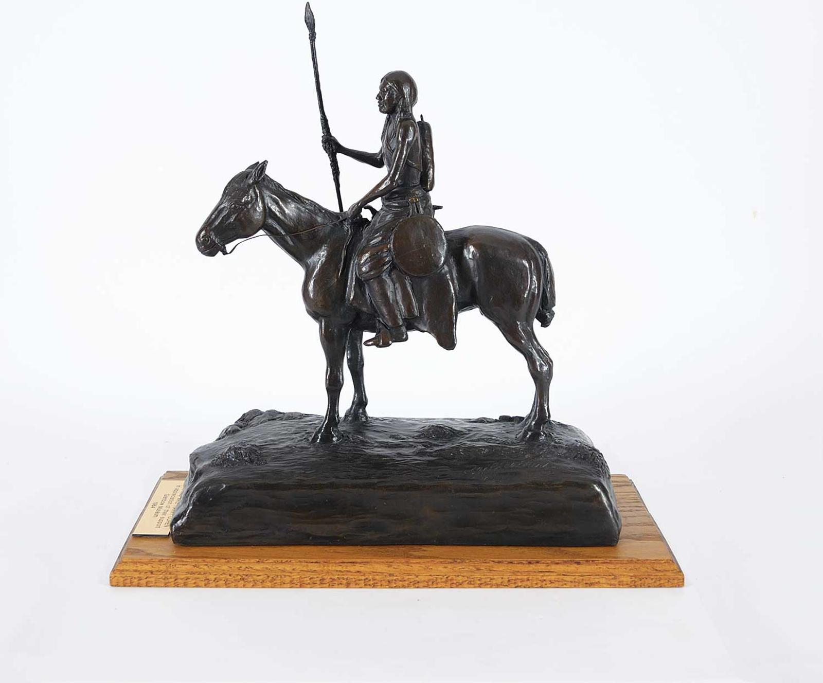 Gerald T. Tailfeathers (1925-1975) - Untitled - Indian Brave #10/30