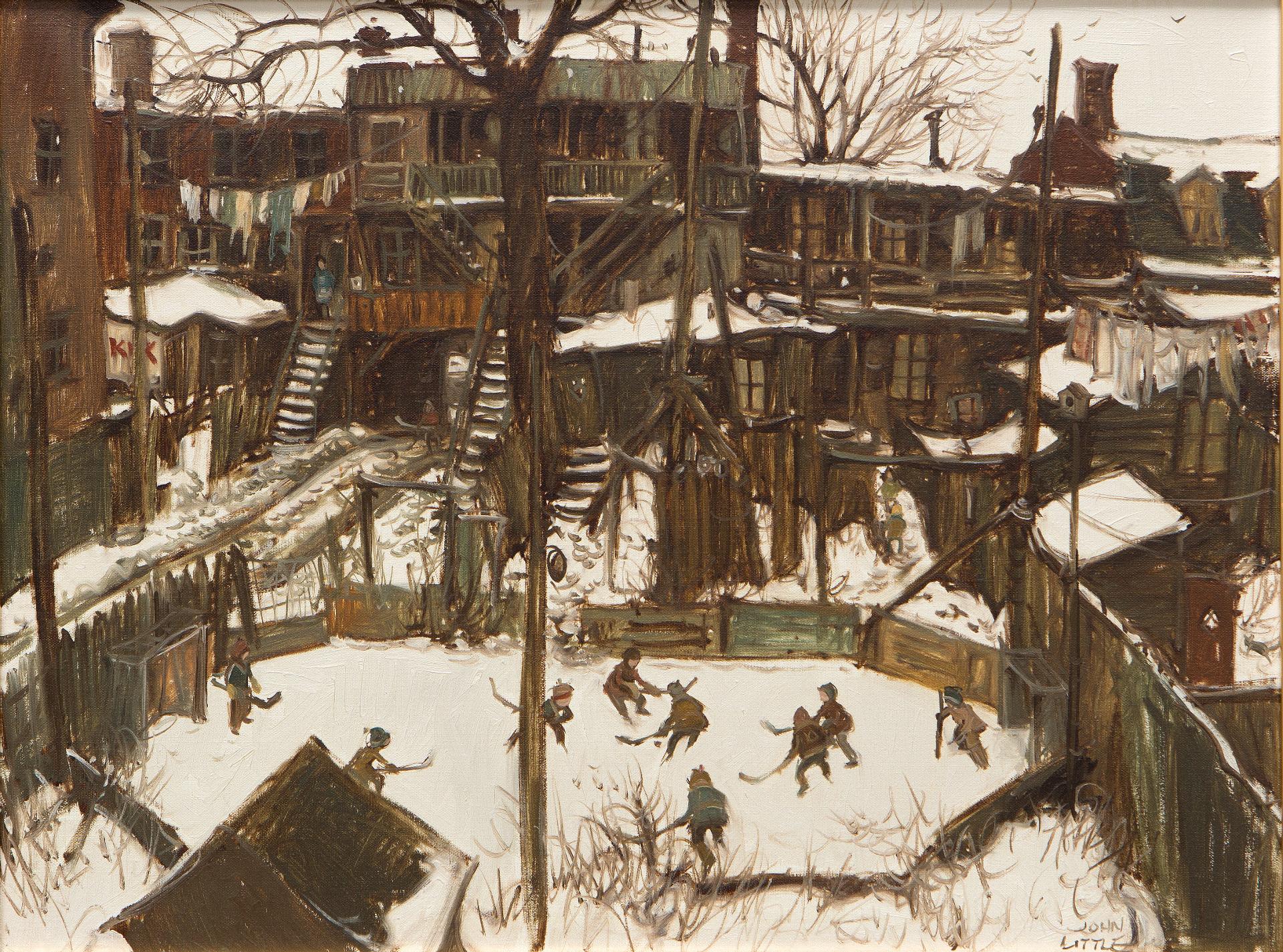 John Geoffrey Caruthers Little (1928-2024) - La patinoire autrefois à Pointe-Saint-Charles, 1976