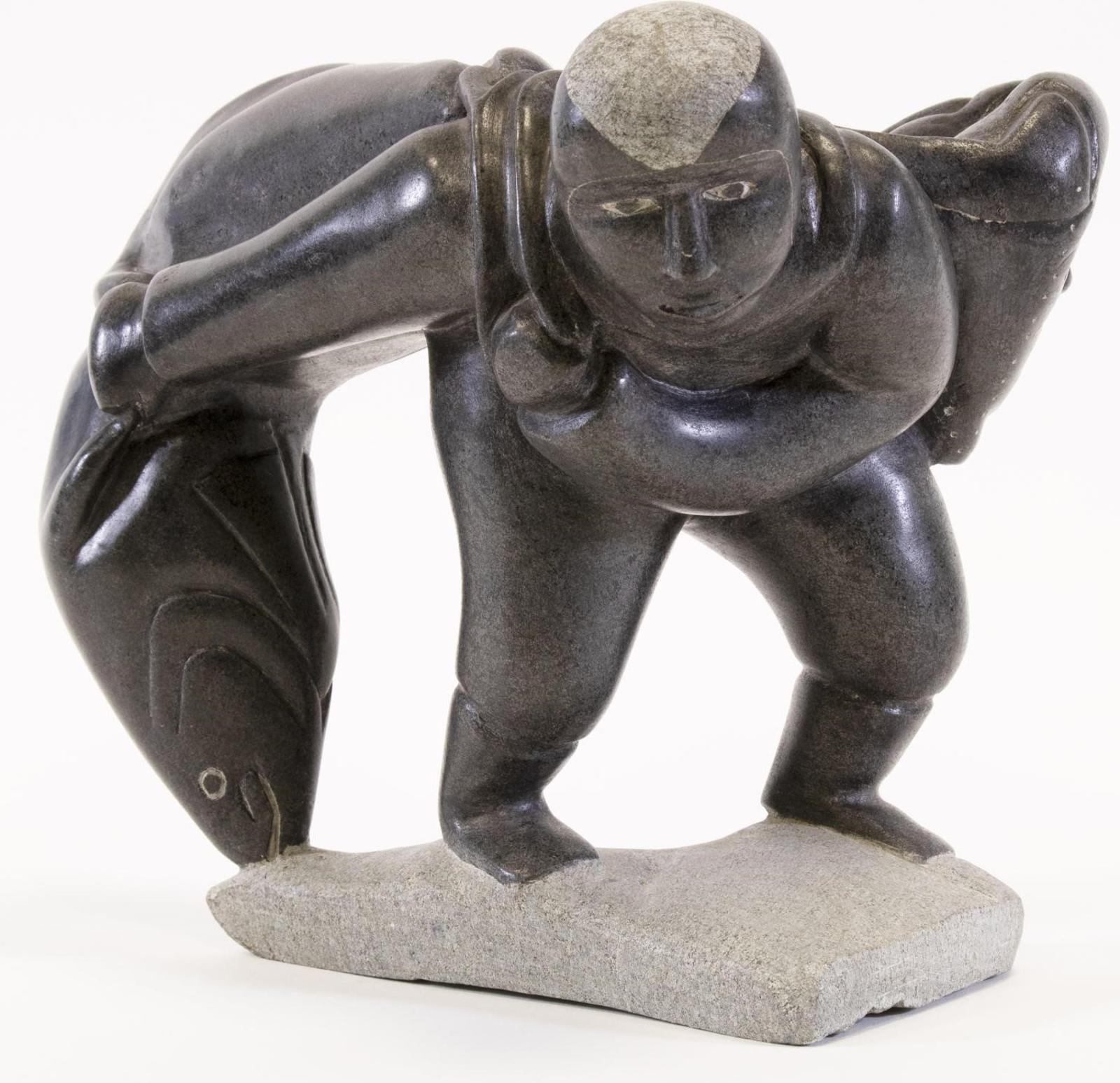 Charlie Saviajuk Usuarjuk (1935) - Man Hauling Fish; 1981