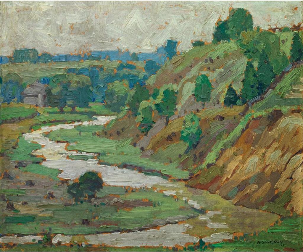 Alfred Joseph (A.J.) Casson (1898-1992) - Humber River, Woodbridge, July - 1921