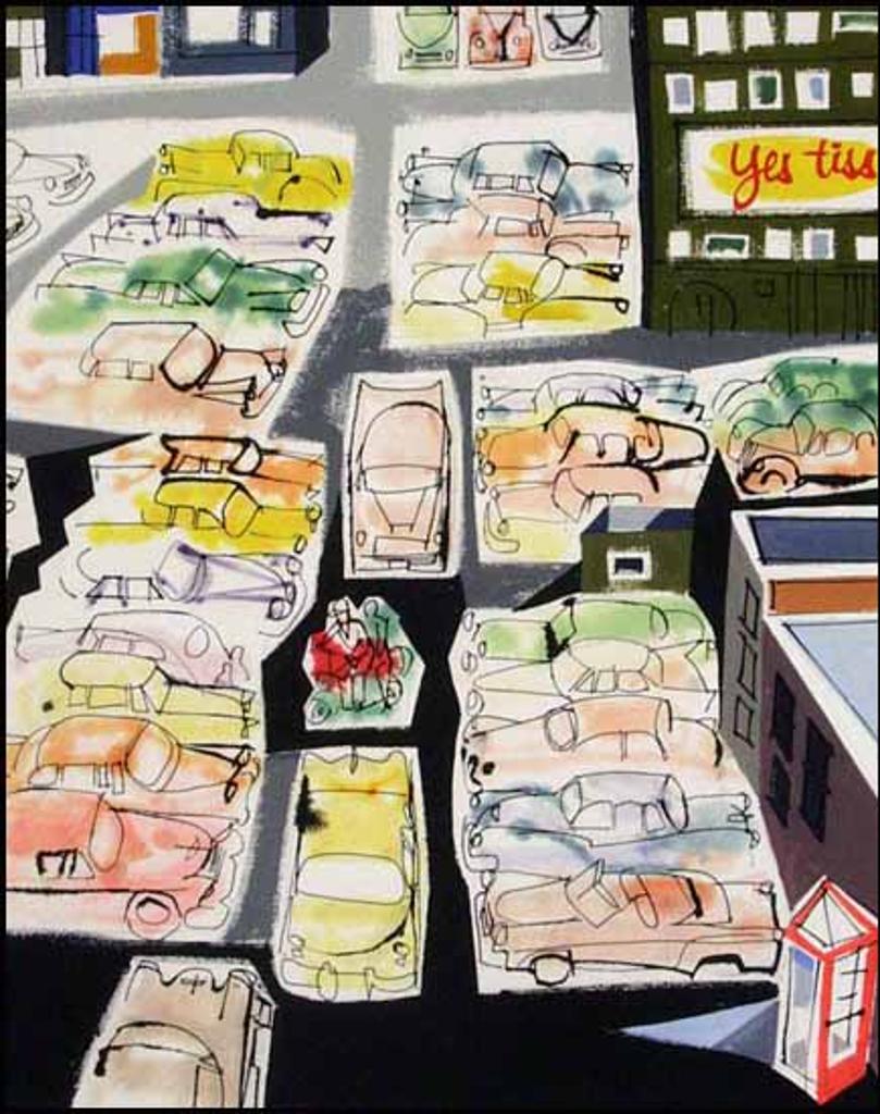 Thomas (Tom) Sherlock Hodgson (1924-2006) - Supermarket Parking (00366/2013-T329)
