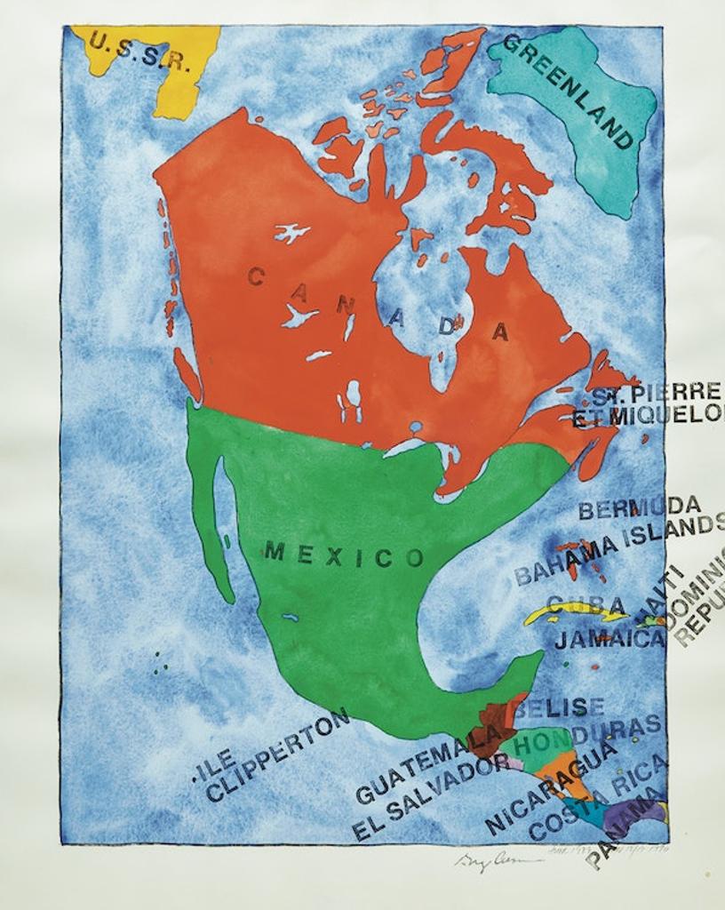 Gregory Richard Curnoe (1936-1992) - Study for America