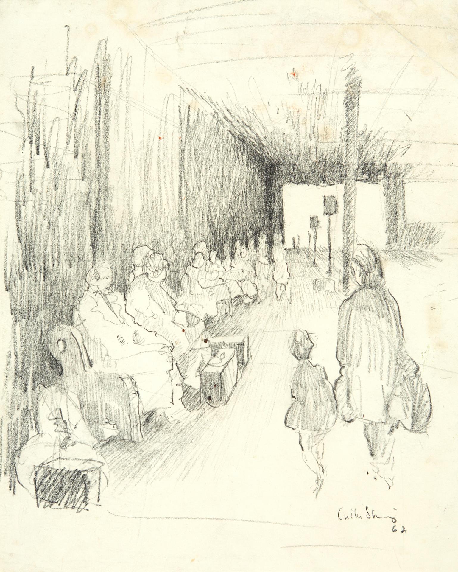 Arthur Shilling (1941-1986) - Waiting at Hamilton Station