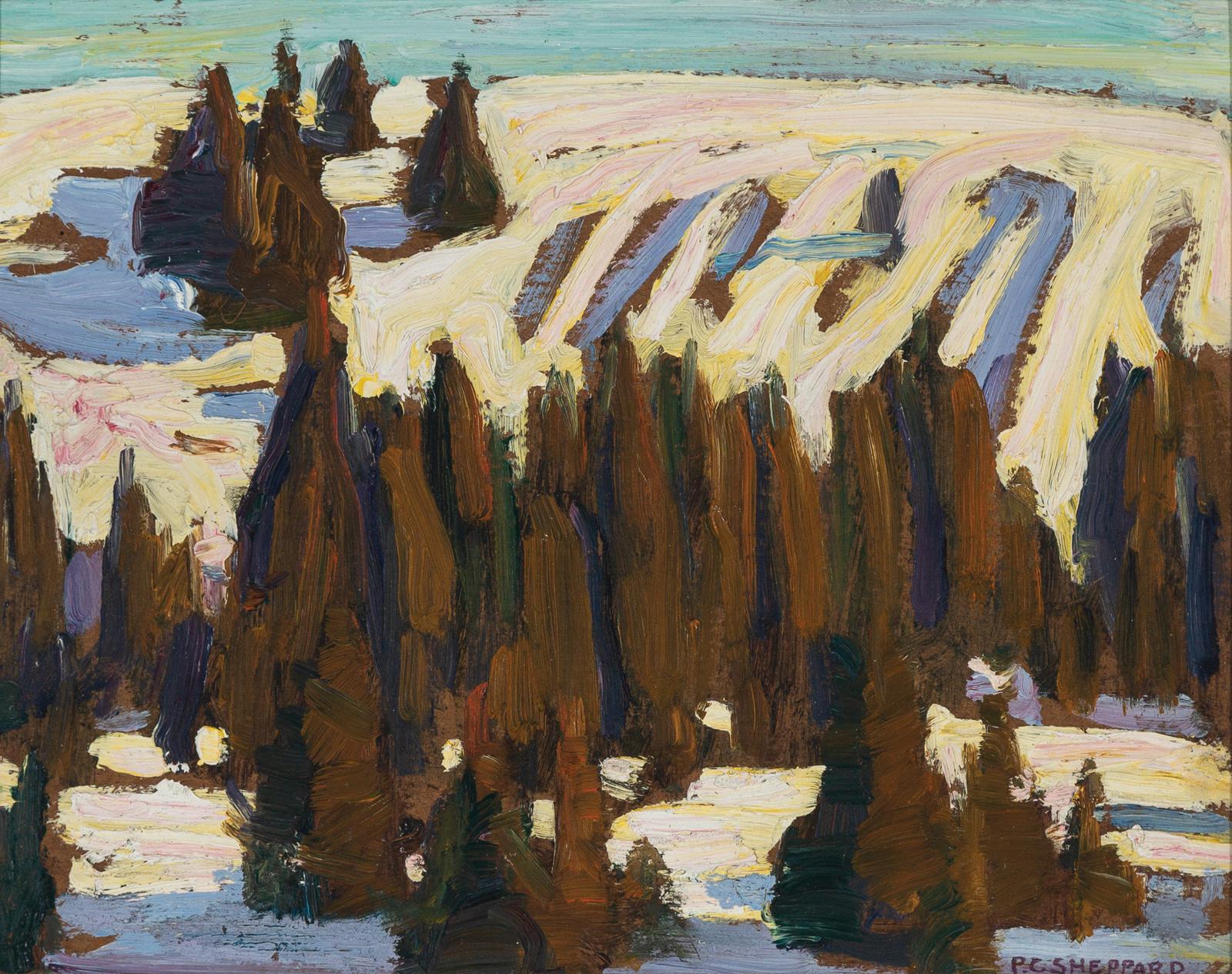 Peter Clapham (P.C.) Sheppard (1882-1965) - Winter Landscape