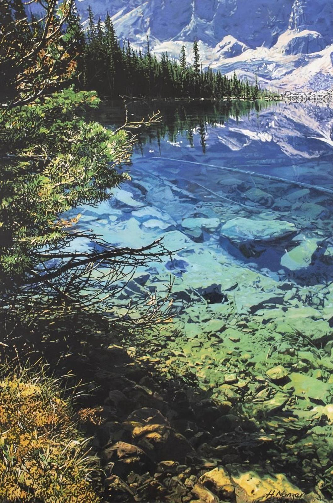 Hubert Nanzer (1948) - Consolation Lake, Near Lk Moraine; 2008-2009