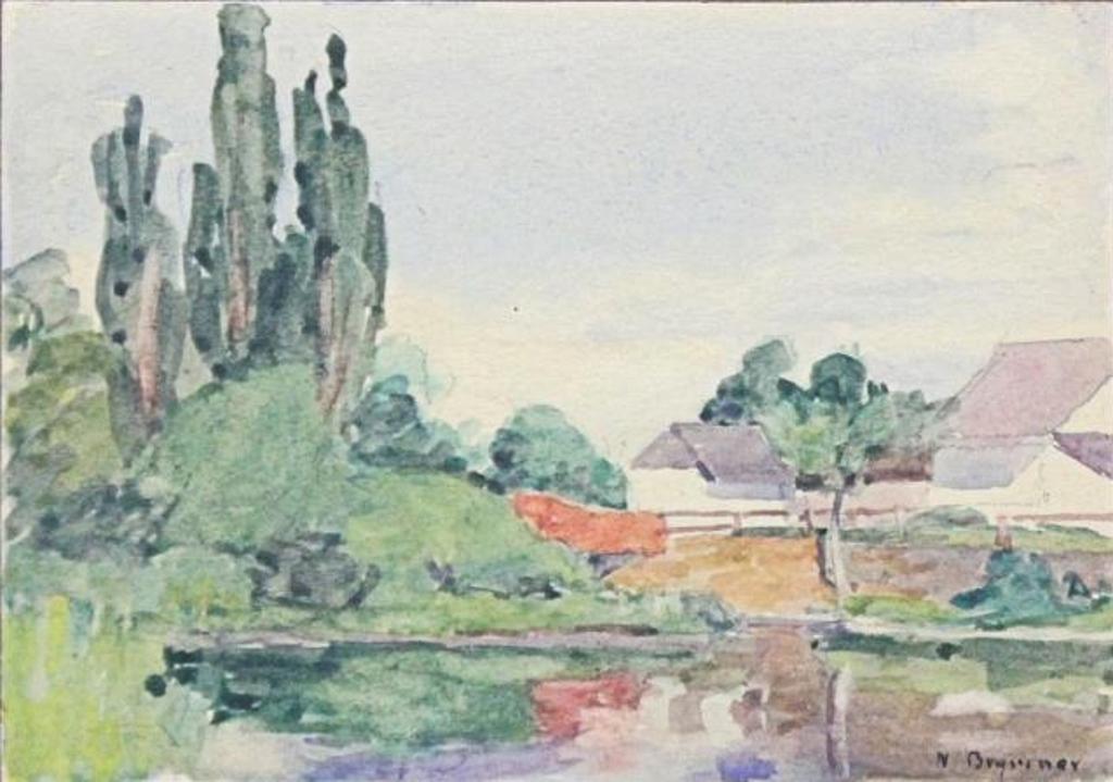 William Brymner (1855-1925) - Farm by Stream