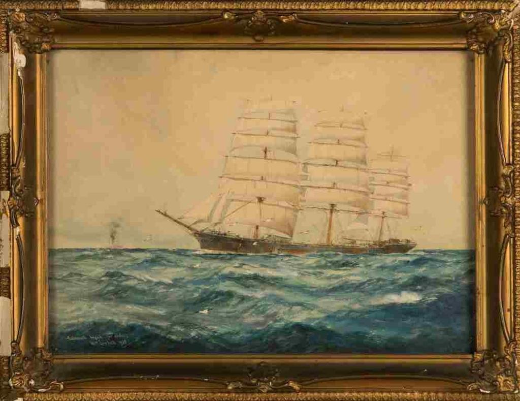 William Minshall Birchall (1884-1941) - Falmouth Bound for Orders