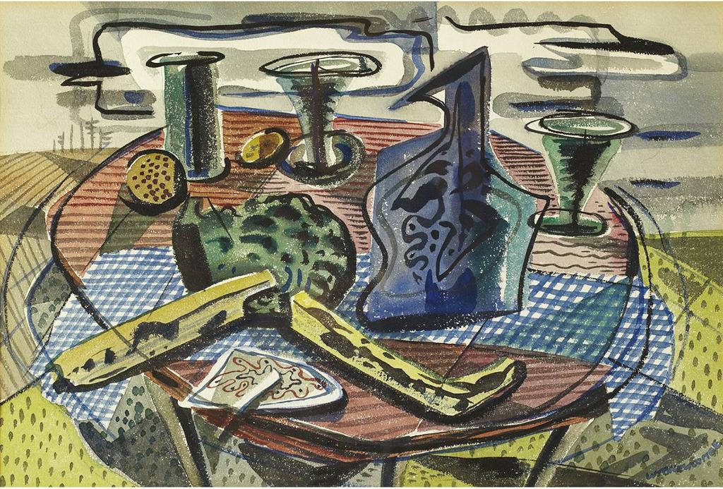 William John Bertram Newcombe (1907-1969) - Still Life With Fruit