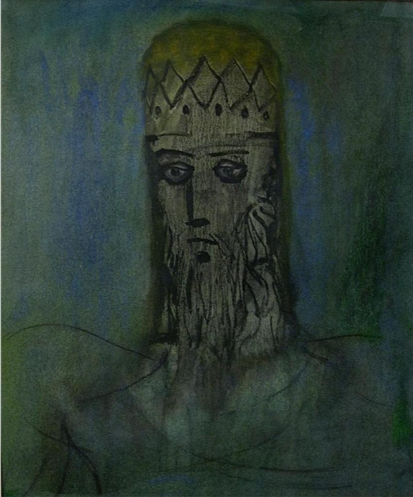 Jack Nichols (1921-2009) - Bearded Man  Pastel