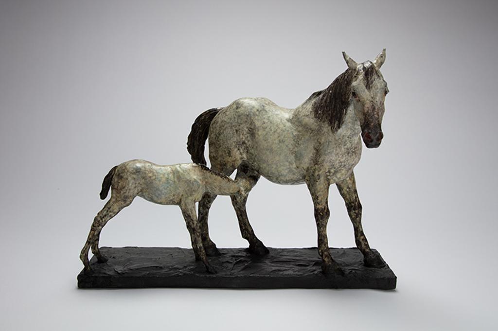 Joseph Hector Yvonne (Joe) Fafard (1942-2019) - Camargue Mare and Foal
