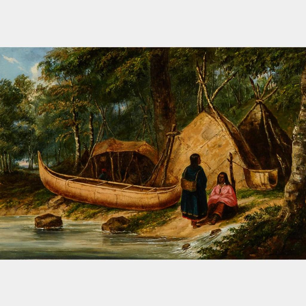 Cornelius David Krieghoff (1815-1872) - Indian Camp