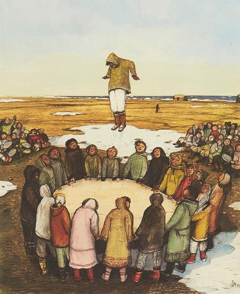 William Kurelek (1927-1977) - Sky Tossing