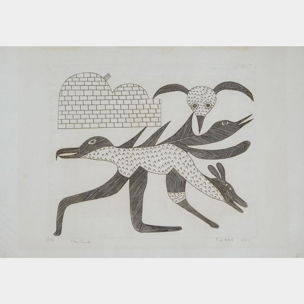 Kenojuak Ashevak (1927-2013) - Owls; Dream