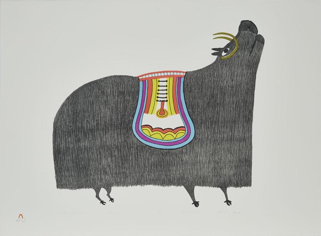 Pudlo Pudlat (1916-1992) - Saddled Muskox
