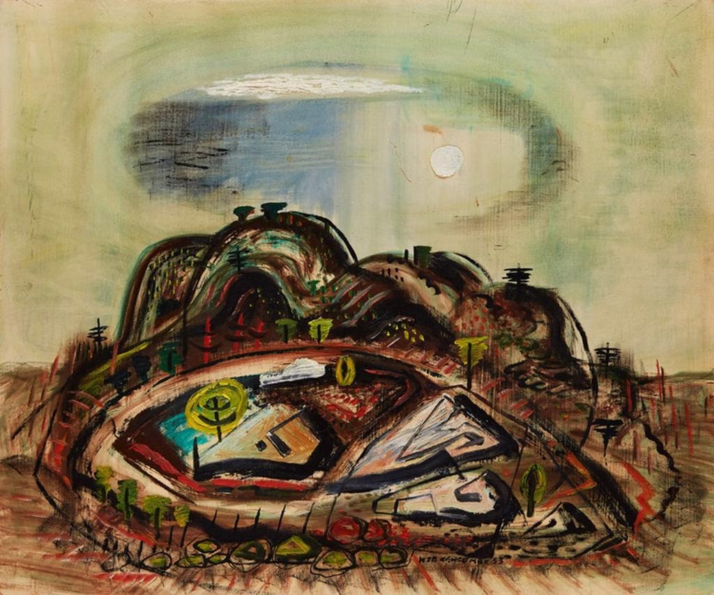William John Bertram Newcombe (1907-1969) - Landscape in Green