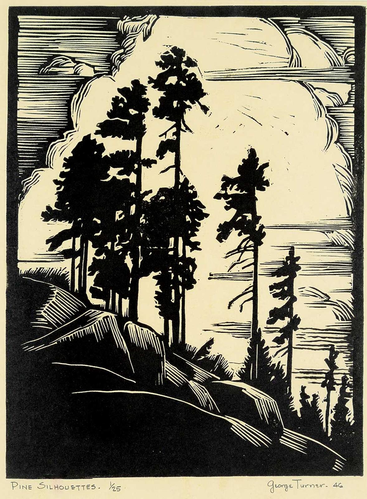 George Turner (1843-1910) - Pine Silhouettes #1/25