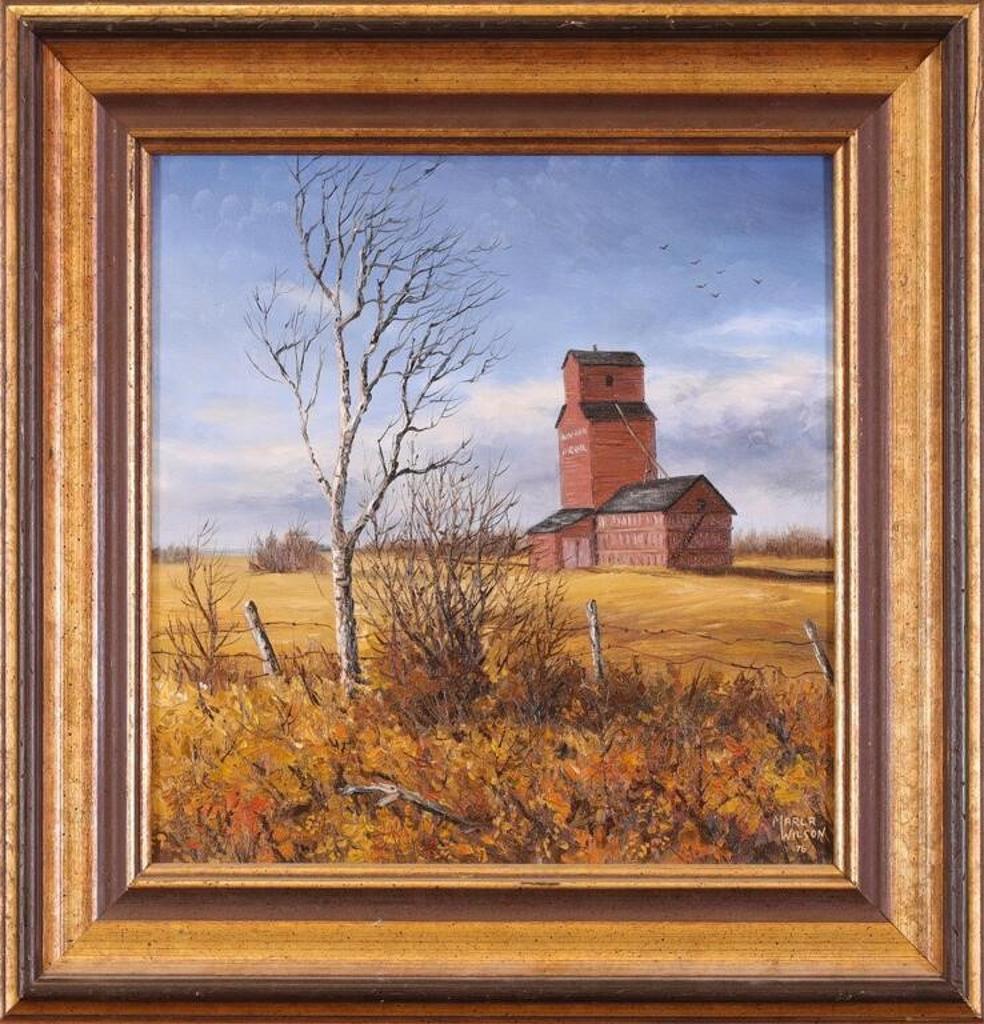 Marla Wilson (1945) - Untitled, Late Autumn Grain Elevator; 1976