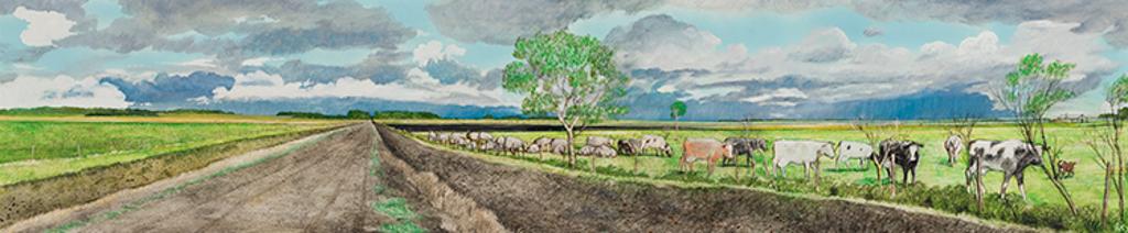 William Kurelek (1927-1977) - The Bog Road Today