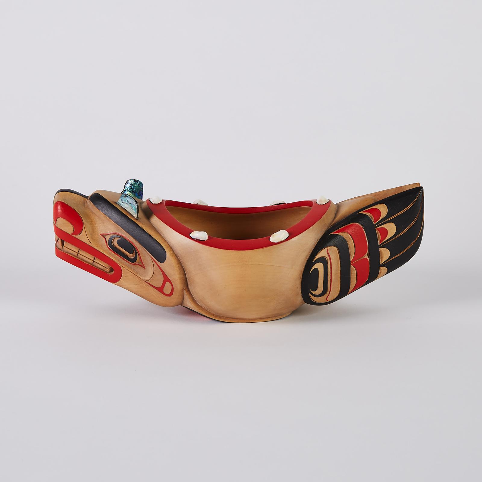 Calvin Hunt (1956) - Carved Seal Alder Bowl