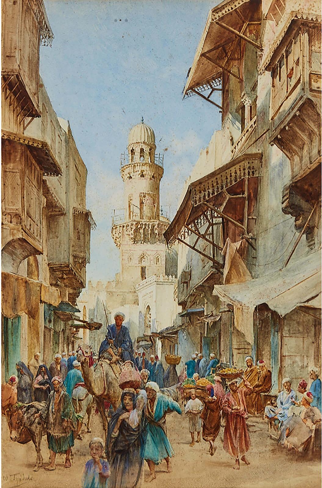 Walter Frederick Roofe Tyndale (1855-1943) - Bazaar Scene In Cairo