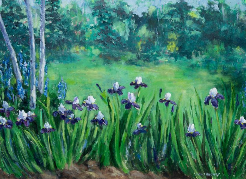 Lou Chrones (1933-2015) - Iris in Bloom
