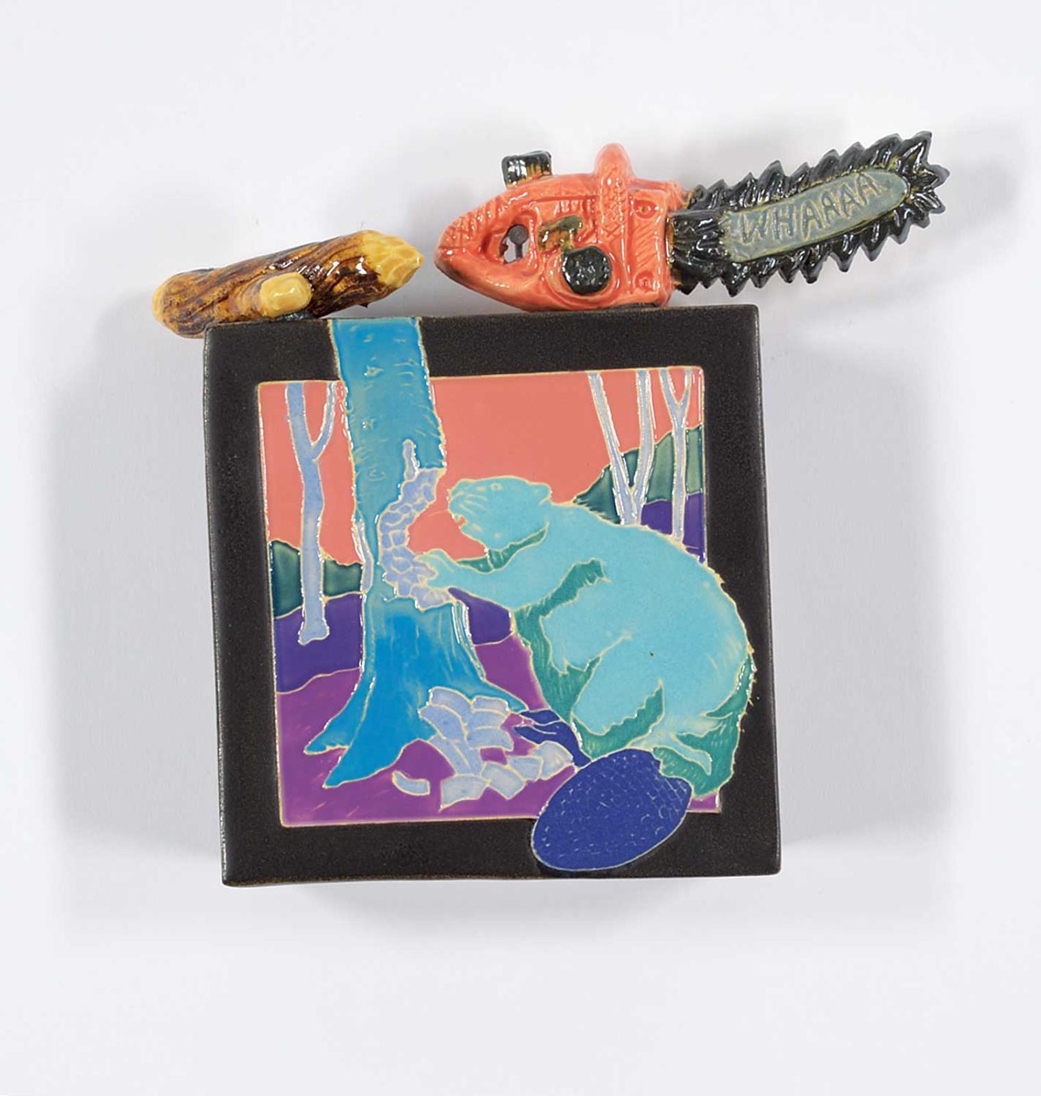 Brian Detarando - Untitled - Chainsaw Beaver