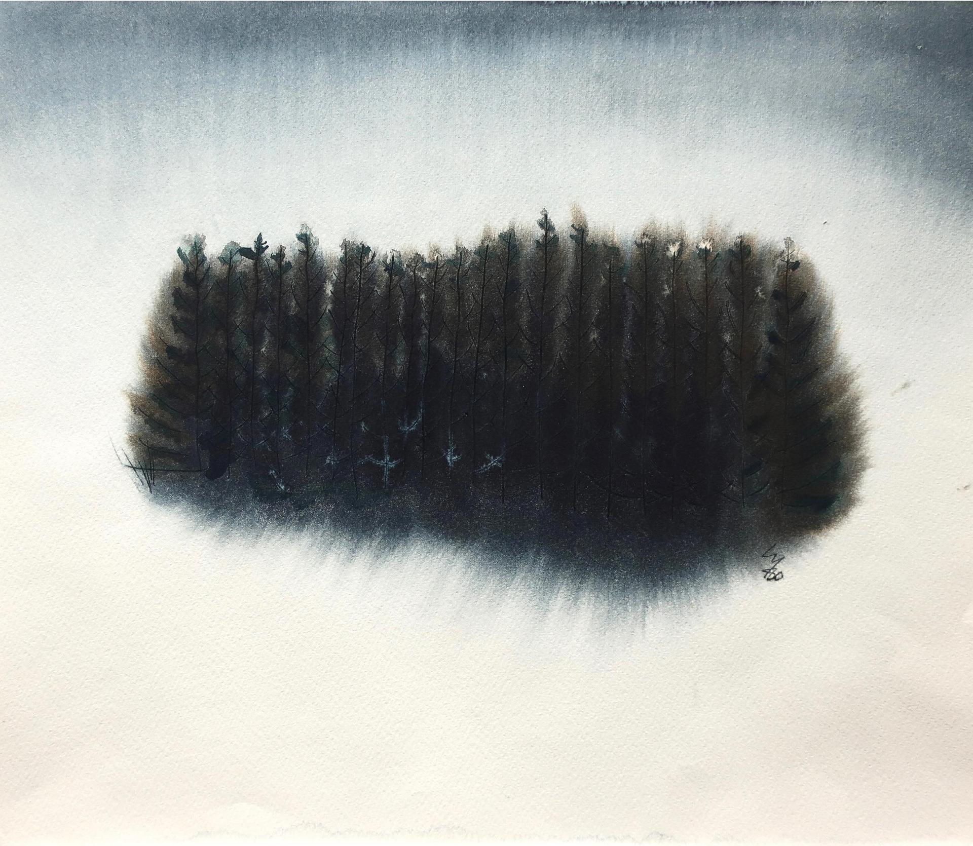 Leo Yerxa (1947) - Untitled (Dark Forest)