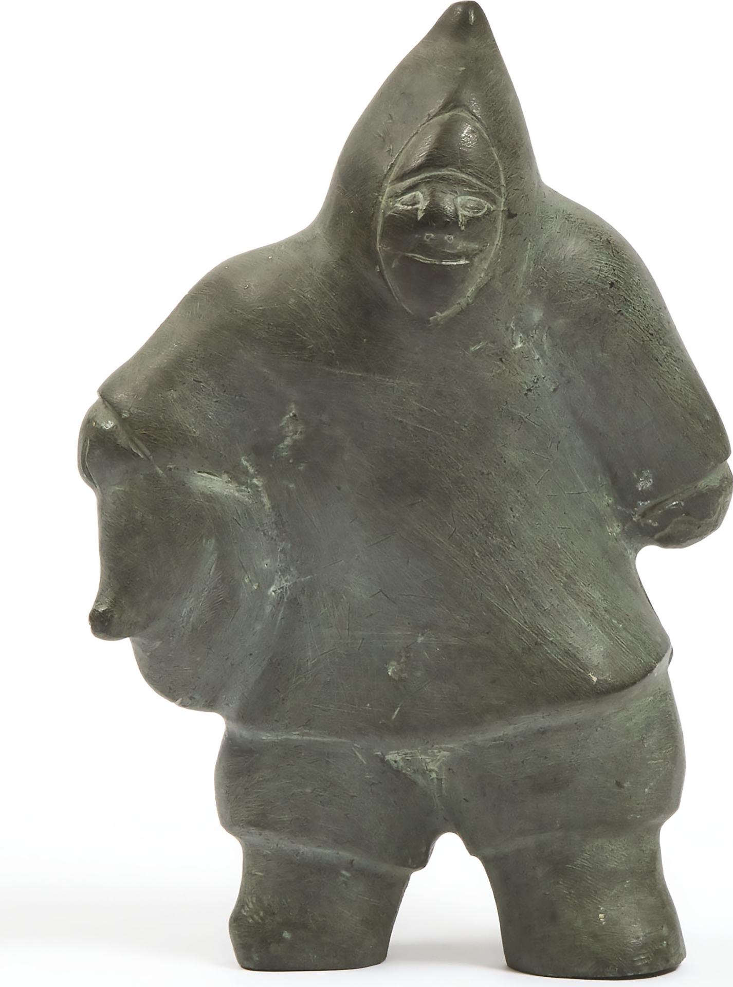 DAVID IKUTAAQ - Hunter With Muskox Head