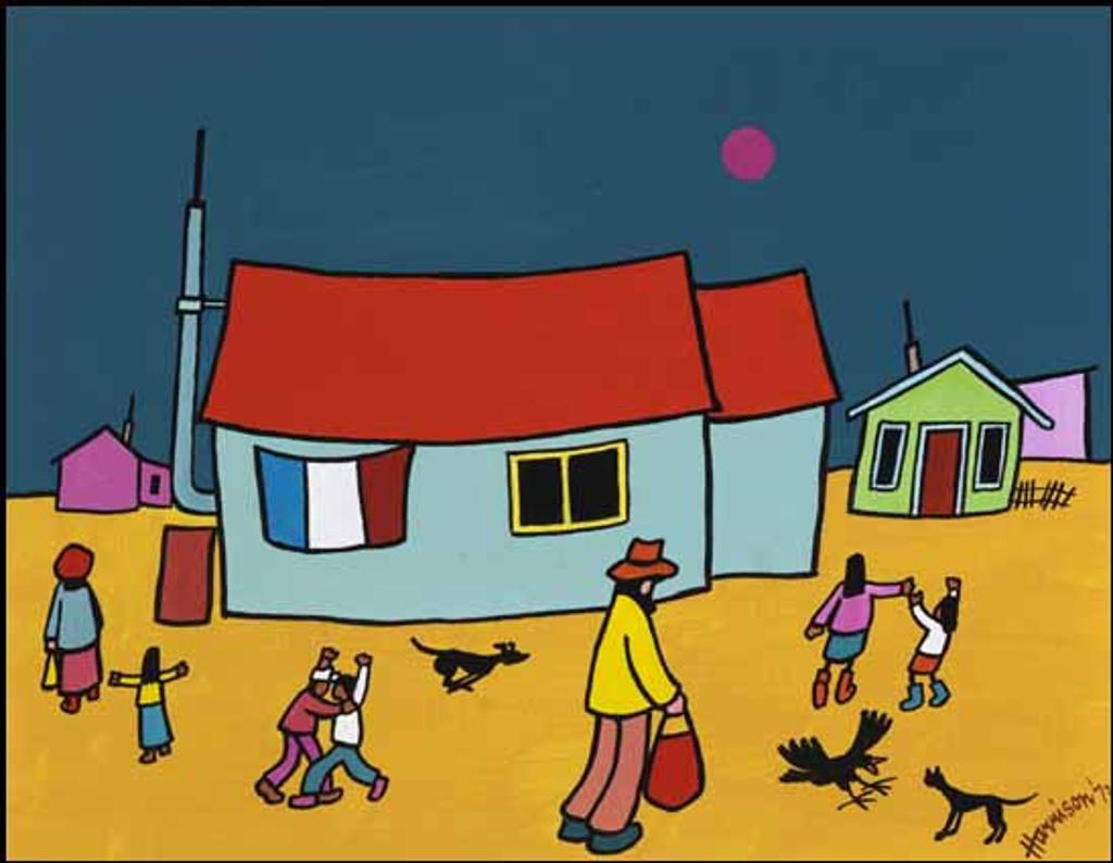 Ted Harrison (1926-2015) - Frenchman's Cabin, Whitehorse
