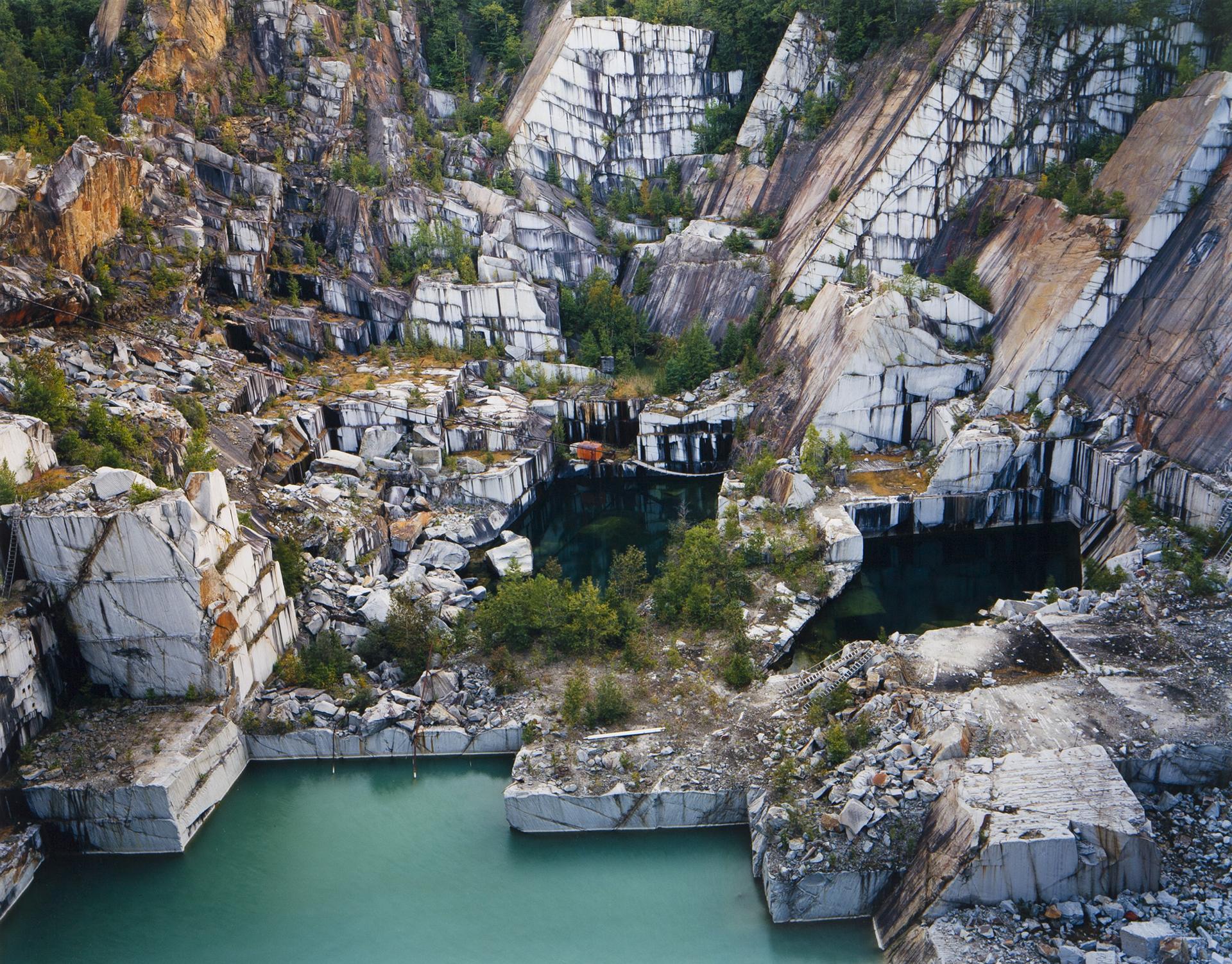 Edward Burtynsky (1955) - Rock of Ages No. 25, Abandoned Section, Adam-Pirie Quarry, Barre, Vermont
